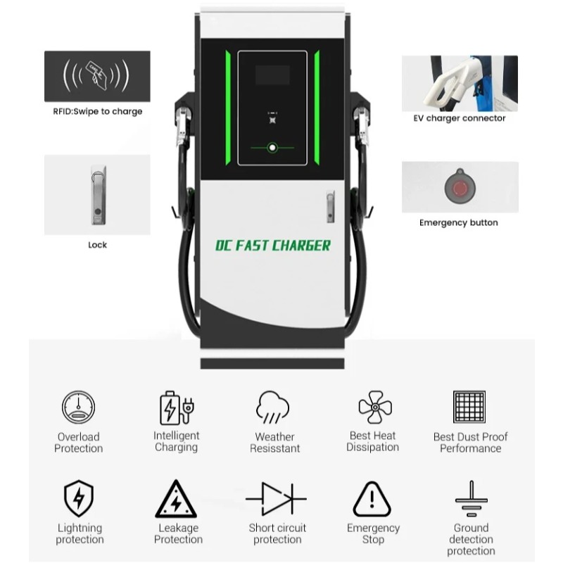Estação de Carregamento EV DC  - Dc Fast Charger 30Kw Wallbox Commercial avaliação e preço