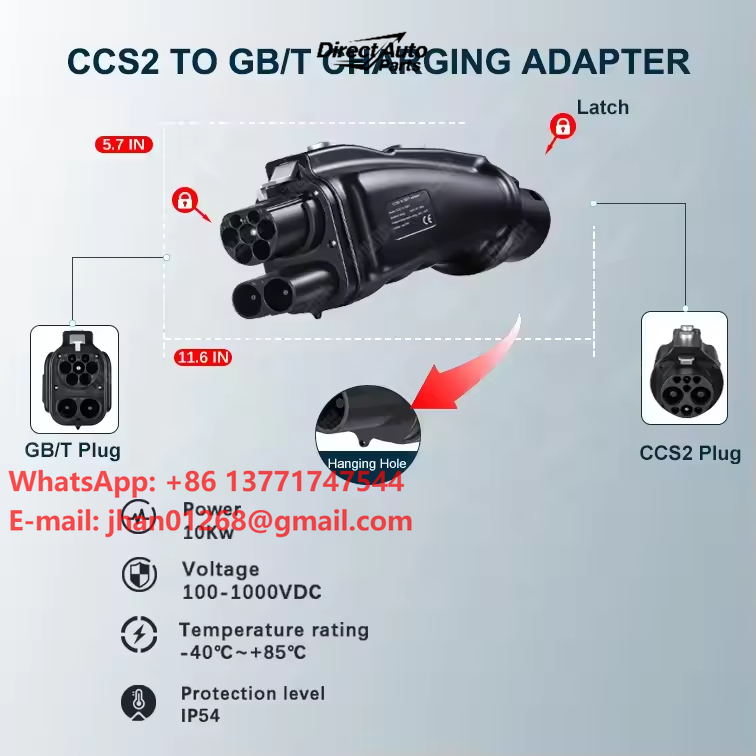 Carregador DC para Veículos El - Gb/T To Ccs2 200A Fast Charging Adapter avaliação e preço